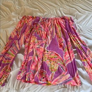 Lilly Pulitzer printed off the shoulder top